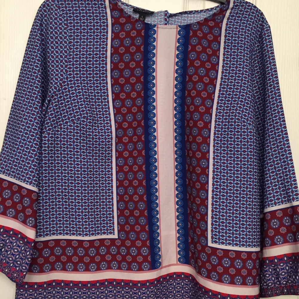 Talbots Peasant Blouse